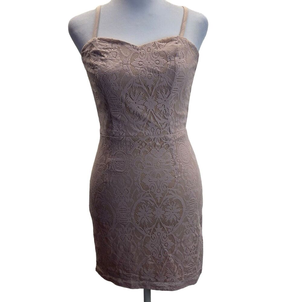 Dress the Population Leanne Pink‎ Lace Mini Dress Women Size Small New w/o Tags